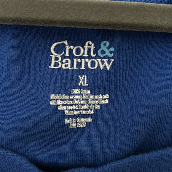Croft & Barrow Royal Blue  XL/XXL Top - Picture 4 of 7